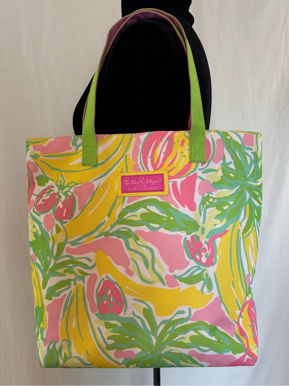 Lilly Pulitzer Estee Lauder Beach Tote Tropical Coastal Resort Bag
